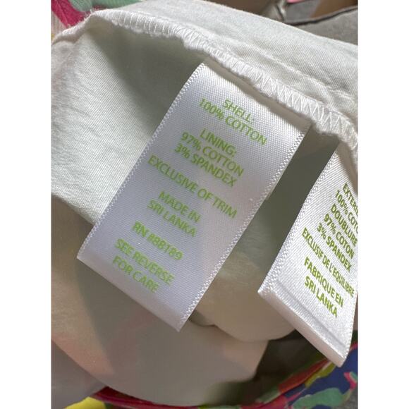 Lilly Pulitzer Rhea Tropical Skort Casa Banana Tropical Resort Vacation Sz 0 - Picture 6 of 7